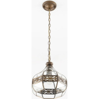 Подвесной витражный светильник Citilux Гера-2 Бронза CL444210