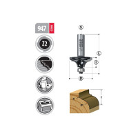 Фреза профильная 38.1х15.8х65 мм, S=12 мм, R=9.5/3.2 мм WOODWORK 947.9532.12