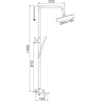 Душевая система Rose R2736