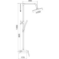 Душевая система Rose R1136H