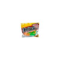 Твистер Helios hs-33-020 din 3.11"/7.9см, lime/orange, 6шт 00000203489