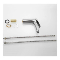 Смеситель для для раковины SHEVANIK графит S8501T