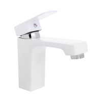 Смеситель для раковины СоюзКран керам. картридж 35мм, белый, цинк, SK02-M105 567-120