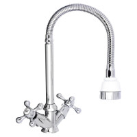 Смеситель для кухни СоюзКран гибкий излив, кер. кран-буксы 1/2, хром, цинк, SK01-F204 567-117