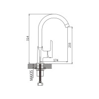 Смеситель для кухни Shevanik S6053F