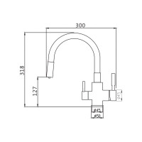 Смеситель для кухни Shevanik S568B