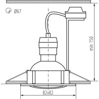 Встраиваемые точечные светильники KANLUX tribis ii l c/m 23845