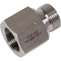 Переходной ниппель TITAN LOCK нержав. (AISI304), 3/4", НР BSP/ВР NPT, TL3/4RMBS-FNP-S