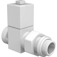 Набор дизайн-вентилей ROYAL THERMO CUBE прямой, белый, 1/2" НС-1422574
