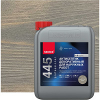Декоративный антисептик для наружных работ NEOMID 445 5 кг дымчатый шелк Н-445-5/дым.ш