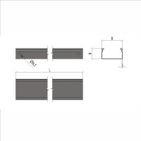 Неперфорированный лоток Система КМ 100x200x0,7 L2500 мм Стандарт ПЛЮС INOX304 PL9113 LNEplus100-200-0.7-2500 INOX304