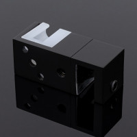 Нижняя направляющая SERVICE PLUS двойная, черный матовый, sus304 N02-402BLK/sus304