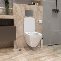 Подвесной унитаз Teymi Kati безободковый, сиденье микролифт T40701 ЦБ-00266825