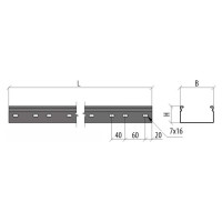 Перфорированный лоток Система КМ 50x50x0,6 L3000 мм Стандарт ПЛЮС INOX304 LPEplus50-50-0.6-3000 INOX304