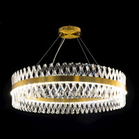 Люстра Citilux Ричард LED хрустальная с пультом Бронза CL336103