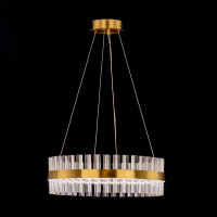 Люстра Citilux Рианна LED хрустальная с пультом Бронза CL337053