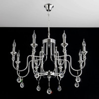 Подвесная люстра Citilux Рига Хром CL437181