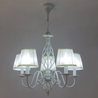 Люстра Citilux Ровена с абажурами Белая CL427150