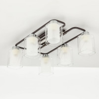 Потолочная люстра Citilux Румба Венге Хром CL159261