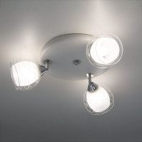 Люстра Citilux Самба с поворотными плафонами Белая Хром CL158131