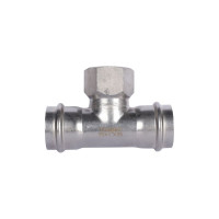 Тройник-переходник ROMMER впр-вр, 35x1, из нержавеющей стали, прессовой Rss-0015-000351 RG0091KSNOPO39