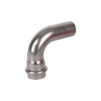 Однораструбный угольник ROMMER 90 впр-нпр, 22, из нержавеющей стали, прессовой Rss-0002-000022 RG0091KSNO7P7A