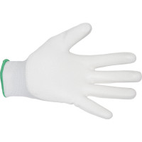 Нейлоновые перчатки с полиуретановым покрытием Gward белые, р.М 12 пар PU1001W/M