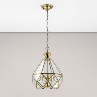 Подвесная люстра Citilux Витра-1 витражная Бронза CL442130