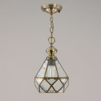 Подвесной светильник Citilux Витра-1 витражный Бронза CL442110