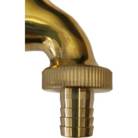 Кран латунный для садовой колонки TAP 3/4 без гайки и прокладки GLQ ДжиЭлКью