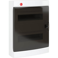 Щиток DKC настенный с дверцей 24 мод.,IP41, белый, с клеммным блоком 63А RB24W4TWDDIY