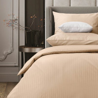 Комплект постельного белья Verossa Stripe Евро, с наволочками 50x70 см, 70x70 см Bronze 747404