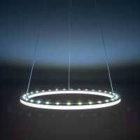 Подвесная люстра Citilux Электрон LED с пультом Белая CL710B64S