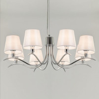 Подвесная люстра Citilux Эмма с абажурами Хром CL439181