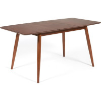 Раскладной стол Tetchair Pavillion (павильон) основание бук, столешница МДФ, 80x120+40x75 см, коричневый 13981
