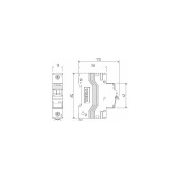 Автоматический выключатель WERKEL 1p 40А С 4,5кА a062491