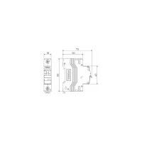 Автоматический выключатель WERKEL 1p 63А С 4,5кА a062493