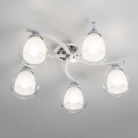 Потолочная люстра Citilux Кристи Белая Хром CL152150