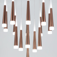 Каскадная люстра Citilux Вегас LED Коричневая CL227163