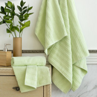 Махровое полотенце Verossa 70/140 Stripe Светло-фисташковое, 500 г/м2 734479