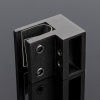 Держатель труба-стекло SERVICE PLUS 30x10, торцевой, графит матовый, sus304 D02-503GFM/sus304