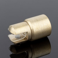Держатель стекла SERVICE PLUS ф19, брашированное золото, латунь D02-508BGM/brass