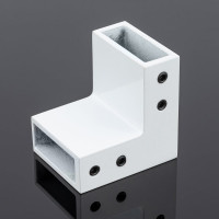 Соединитель трубы SERVICE PLUS 30x10, угловой 90, белый матовый, sus304 S02-504WM/sus304