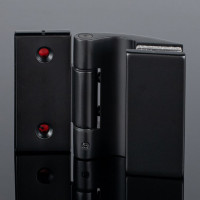 Петля стена-стекло SERVICE PLUS 90, черный матовый, латунь P03-103BLK/brass