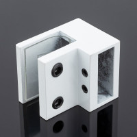 Держатель труба-стекло SERVICE PLUS 30x10, торцевой, белый матовый, sus304 D02-503WM/sus304