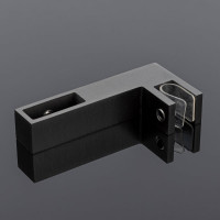 Держатель стекла SERVICE PLUS г-образный, сквозной, 30x10, графит матовый, sus304 S02-502GFM/sus304