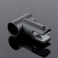 Соединитель трубы SERVICE PLUS ф19, 180, черный матовый, sus304 D02-512BLK/sus304