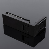 Петля стена-стекло SERVICE PLUS открывание 90, черный матовый, sus304 P03-106BLK/sus304