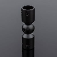 Соединитель трубы SERVICE PLUS ф19, 90-180, черный матовый, sus304 S02-511BLK/sus304