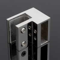 Держатель труба-стекло SERVICE PLUS 30x10, торцевой, хром, sus304 D02-503СR/sus304